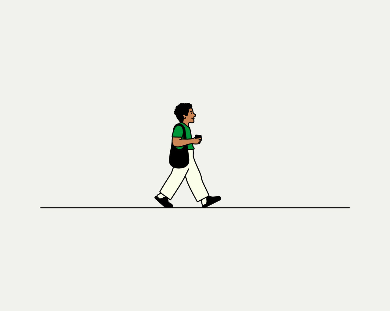 Il·lustració persona caminant
